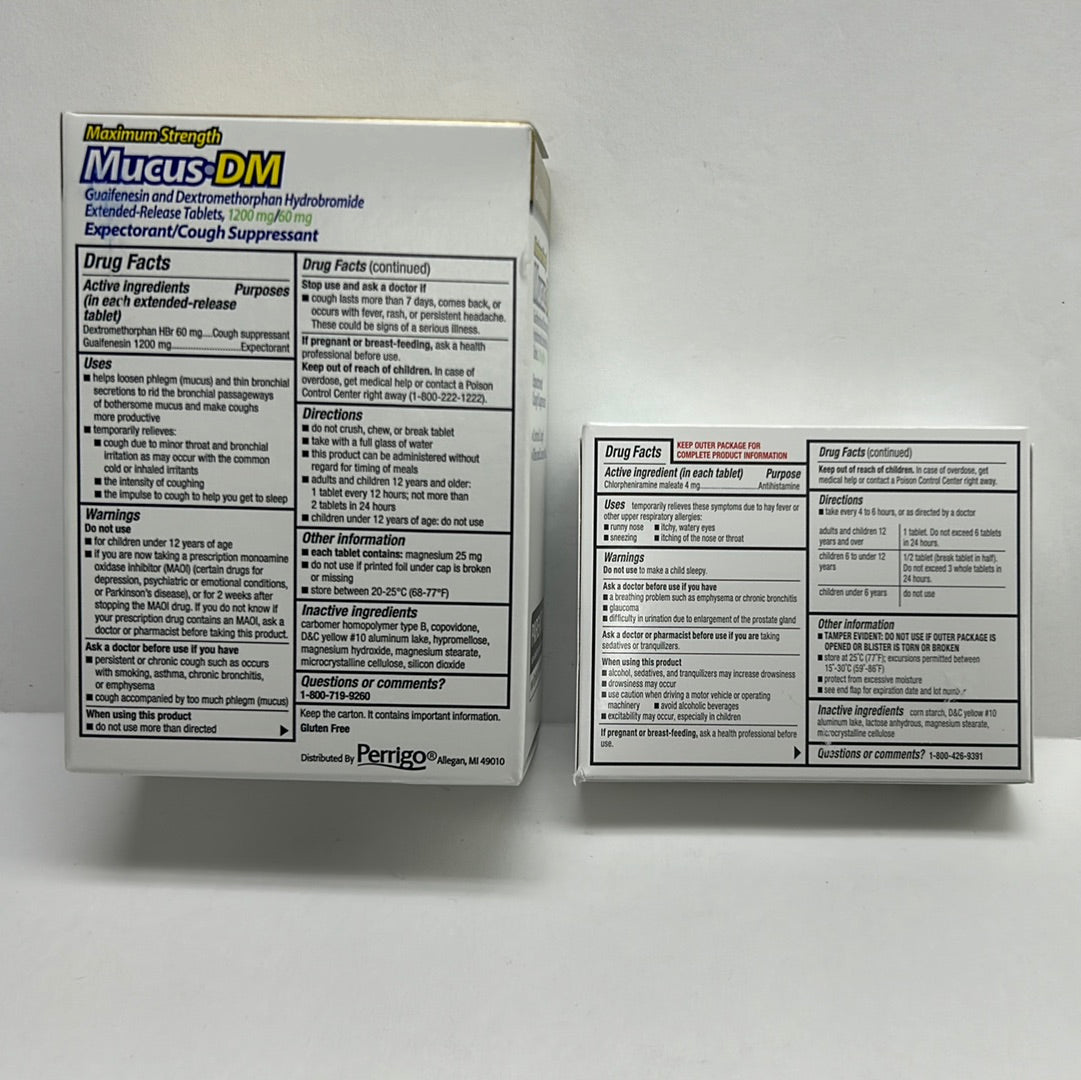 Mucus DM plus Allergy Combo